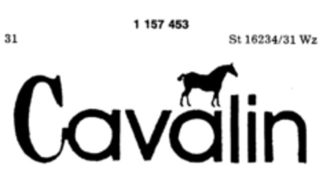 Cavalin Logo (DPMA, 18.05.1989)