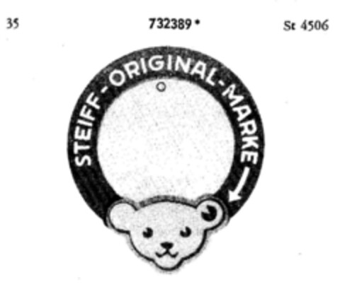 STEIFF-ORIGINAL-MARKE Logo (DPMA, 17.08.1959)