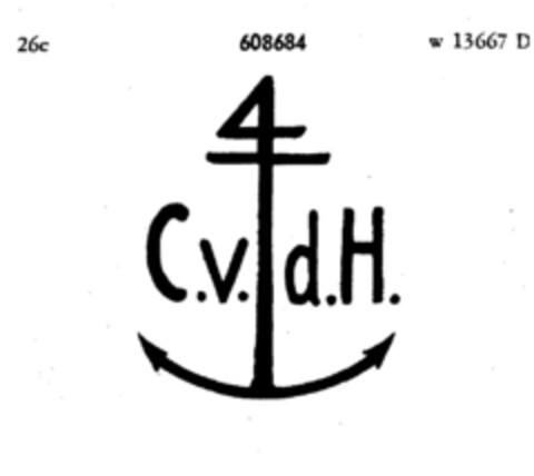 C.v.d.H. Logo (DPMA, 02.02.1949)