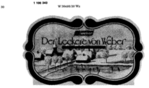 Der Leckere von Weber Logo (DPMA, 11.09.1986)