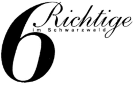 6 Richtige im Schwarzwald Logo (DPMA, 21.01.2000)