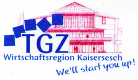 TGZ Wirtschaftsregion Kaisersesch We'll start you up! Logo (DPMA, 07.05.2001)