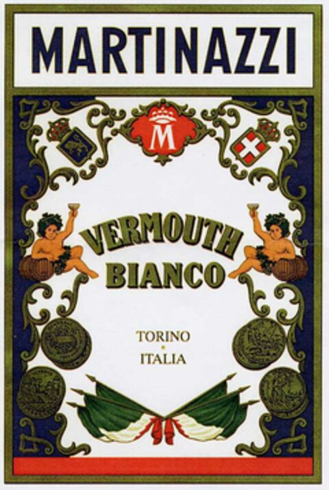 MARTINAZZI VERMOUTH BIANCO TORINO ITALIA Logo (DPMA, 30.11.2001)