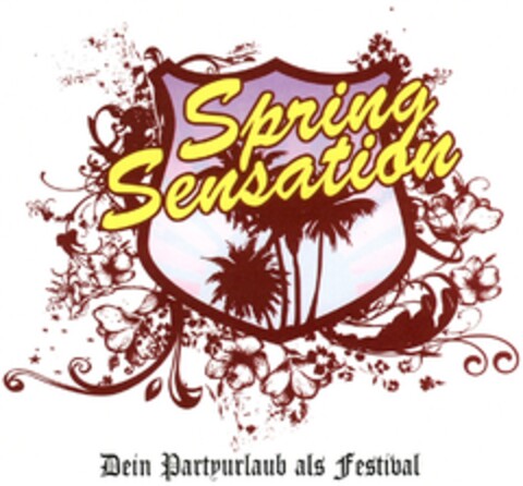 Spring Sensation Dein Partyurlaub als Festival Logo (DPMA, 08.05.2008)