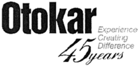 Otokar Experience Creating Difference 45years Logo (DPMA, 21.05.2008)