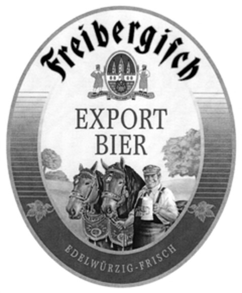 Freibergisch EXPORT BIER EDELWÜRZIG-FRISCH Logo (DPMA, 10.12.2011)