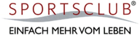 SPORTSCLUB EINFACH MEHR VOM LEBEN Logo (DPMA, 04/11/2013)