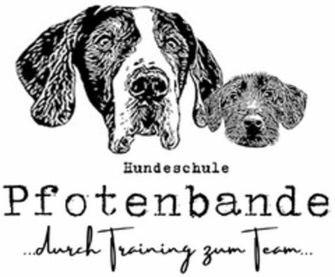 Hundeschule Pfotenbande ...durch Training zum Team... Logo (DPMA, 03.12.2024)
