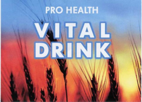 PRO HEALTH VITAL DRINK Logo (DPMA, 04.10.2002)