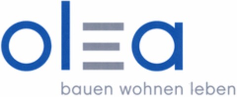 olea bauen wohnen leben Logo (DPMA, 09/10/2004)