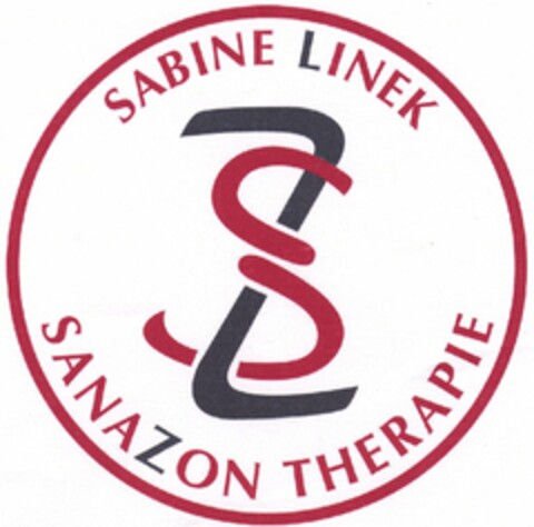 SABINE LINEK SANAZON THERAPIE Logo (DPMA, 24.05.2005)