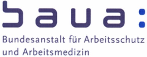 baua Bundesanstalt für Arbeitsschutz und Arbeitsmedizin Logo (DPMA, 10.10.2005)