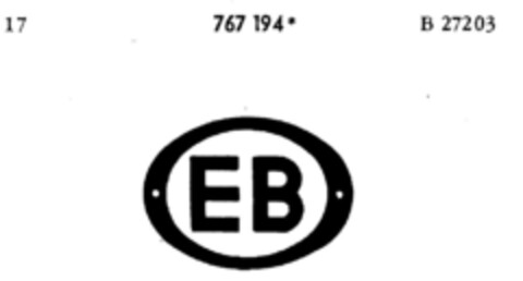 EB Logo (DPMA, 22.06.1962)