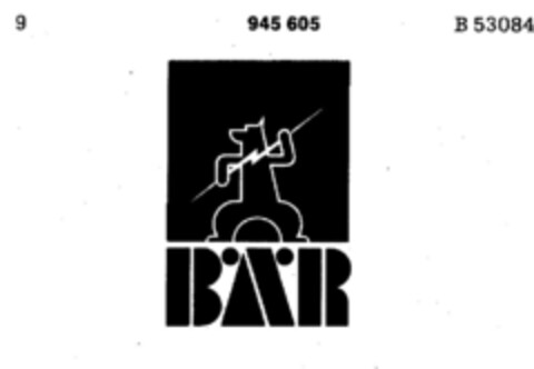 BÄR Logo (DPMA, 08/29/1974)