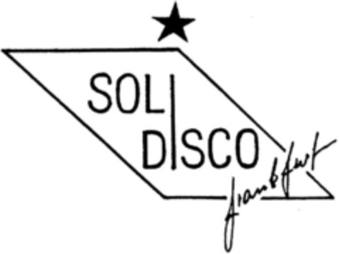 SOLI DISCO frankfurt Logo (DPMA, 12.06.1990)