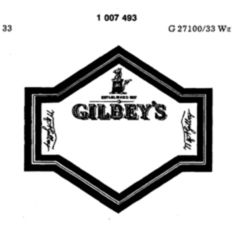 GILBEY`S Logo (DPMA, 05/15/1979)