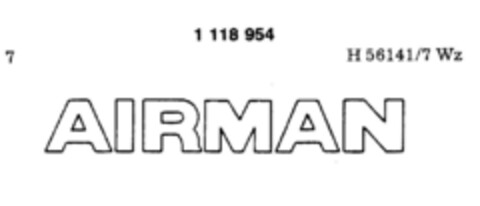 AIRMAN Logo (DPMA, 28.05.1986)