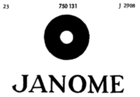 JANOME Logo (DPMA, 11/25/1959)