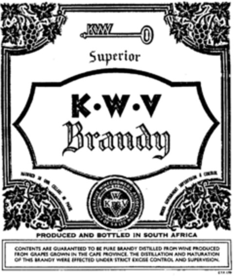 Superior K.W.V. Brandy Logo (DPMA, 08.05.1991)