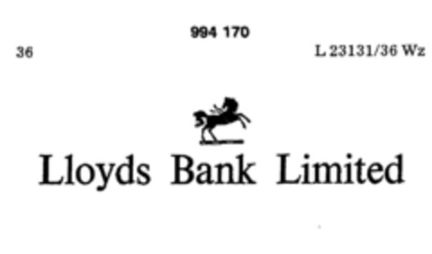 Lloyds Bank Limited Logo (DPMA, 02.04.1979)