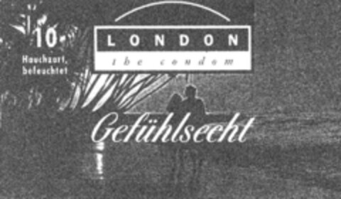 LONDON the condom Gefühlsecht Logo (DPMA, 19.10.1993)