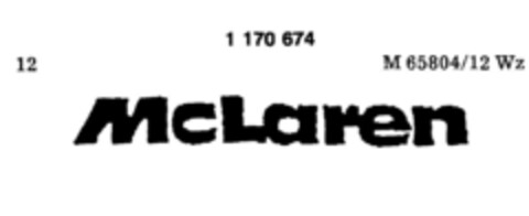 McLaren Logo (DPMA, 15.09.1989)