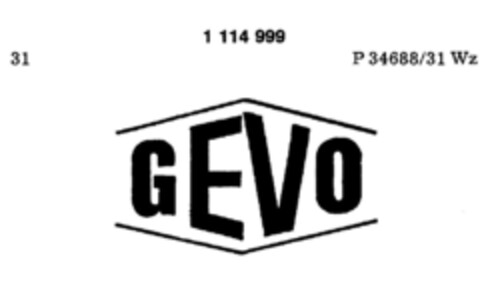 GEVO Logo (DPMA, 17.12.1986)