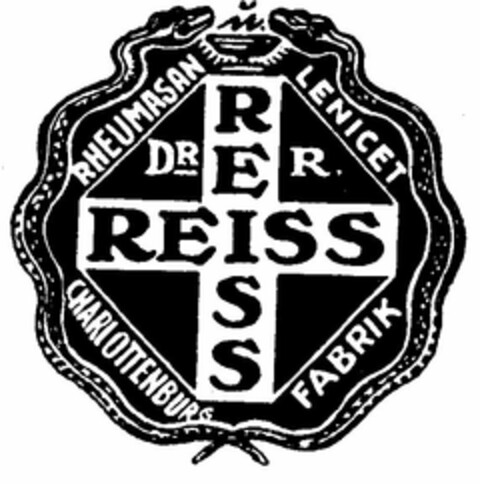 Dr. R. REISS RHEUMASAN LENICET Logo (DPMA, 16.01.1920)