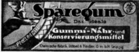 Sparequm PNEUMATIC Das ideale Gummi-Nähr- und Konservierungsmittel Logo (DPMA, 13.09.1923)