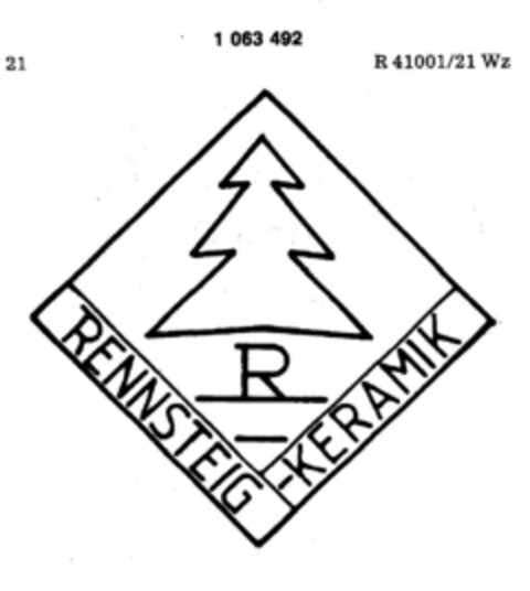 RENNSTEIG-KERAMIK Logo (DPMA, 05/03/1983)