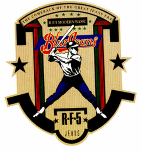 Blue Jeans R-F-5 Logo (DPMA, 09/18/1989)