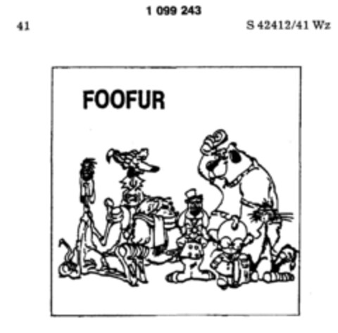 FOOFUR Logo (DPMA, 12.10.1985)