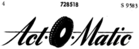 Act O Matic Logo (DPMA, 08/25/1958)