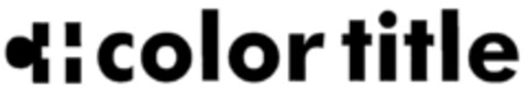 colortitle Logo (DPMA, 14.12.2001)