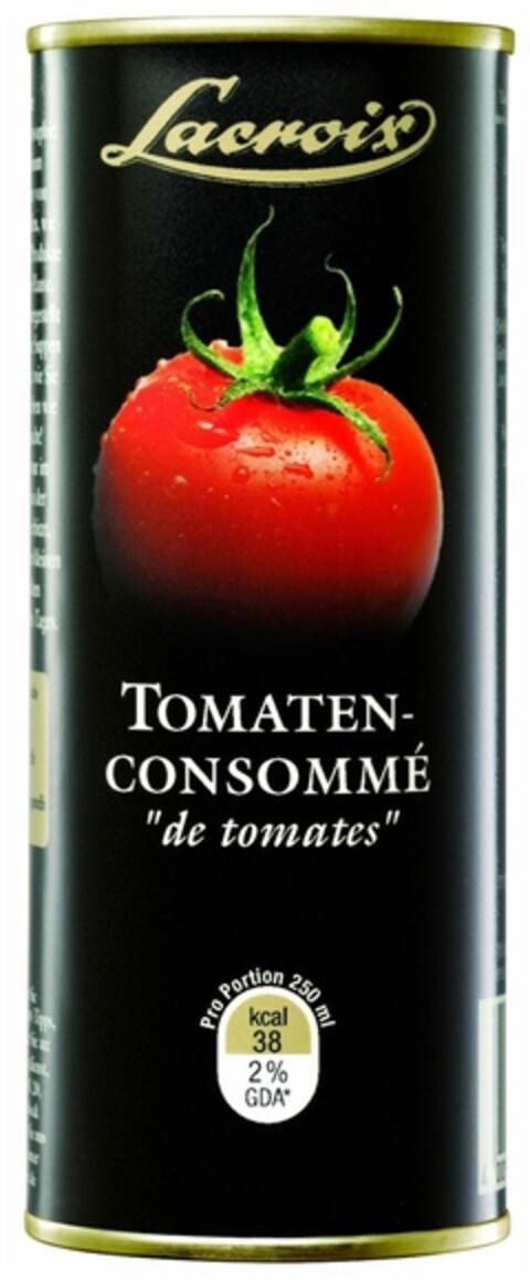 Lacroix TOMATEN-CONSOMMÉ "de tomates" Logo (DPMA, 24.09.2010)