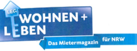 LEG WOHNEN + LEBEN Das Mietermagazin für NRW Logo (DPMA, 12.07.2013)