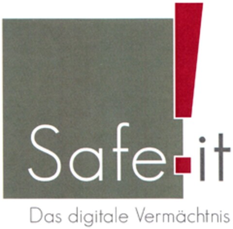 Safe!it Das digitale Vermächtnis Logo (DPMA, 06.11.2014)