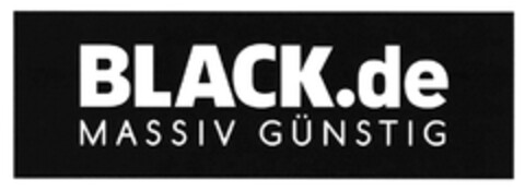 BLACK.de MASSIV GÜNSTIG Logo (DPMA, 25.08.2016)