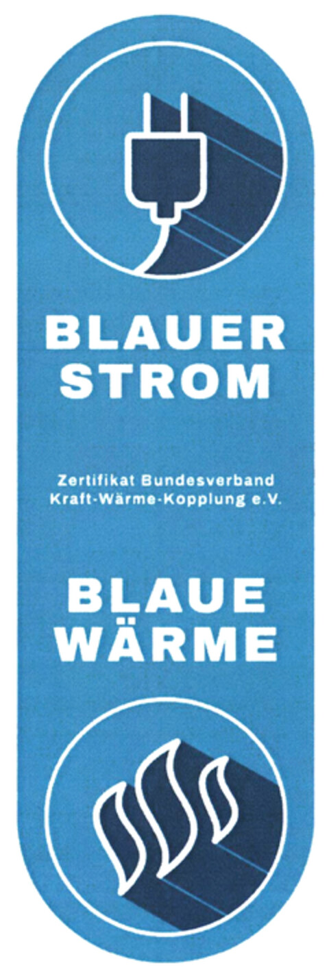 BLAUER STROM BLAUE WÄRME Logo (DPMA, 16.04.2020)