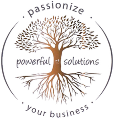 · passionize · powerful solutions · your business · Logo (DPMA, 05/29/2020)