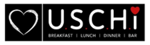 USCHi BREAKFAST | LUNCH | DINNER | BAR Logo (DPMA, 06.12.2023)