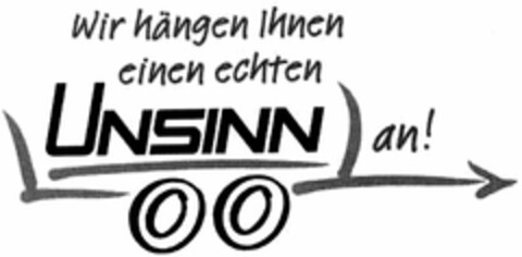 Wir hängen Ihnen einen echten UNSINN an! Logo (DPMA, 17.06.2003)