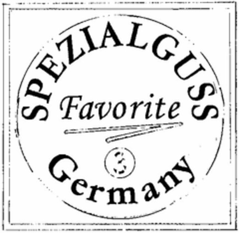 SPEZIALGUSS Favorite Germany Logo (DPMA, 04.09.2003)