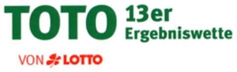 TOTO 13er Ergebniswette VON LOTTO Logo (DPMA, 05/10/2006)