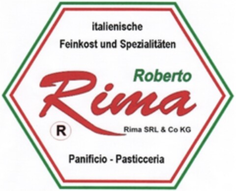 italienische Feinkost und Spezialitäten Roberto Rima Logo (DPMA, 12/07/2007)