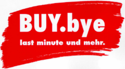 BUY.bye last minute und mehr. Logo (DPMA, 03/14/1997)