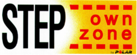 STEP own zone by POLAR Logo (DPMA, 15.01.1999)