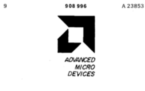 ADVANCED MICRO DEVICES Logo (DPMA, 29.07.1972)