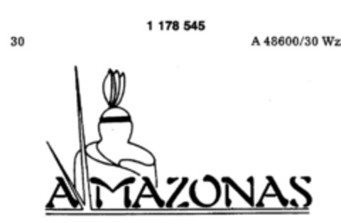 AMAZONAS Logo (DPMA, 14.08.1990)