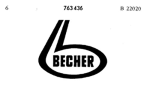 BECHER Logo (DPMA, 02.03.1960)